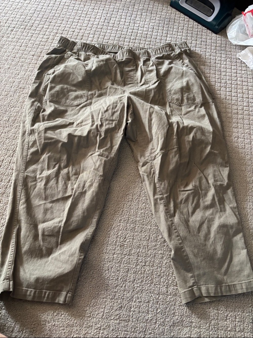 Old Navy Women's Olive Elastic-Waist Chinos